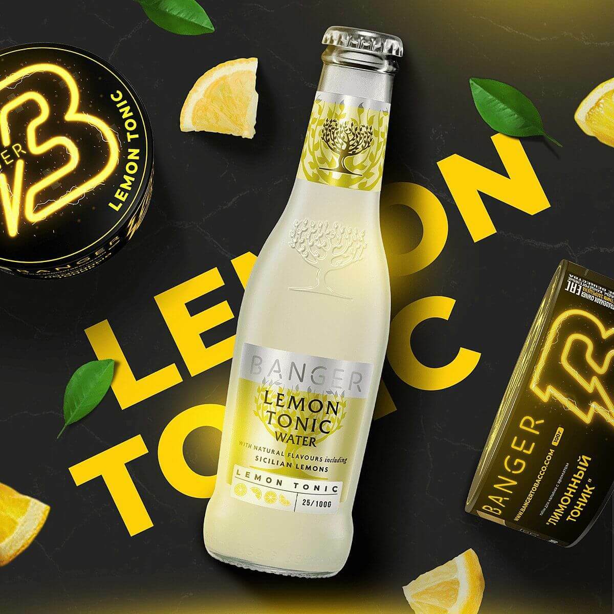 Banger Shisha Tobacco - Lemon Tonic - 100g