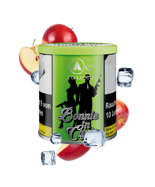 O’s Tobacco Bonnie & Clyde | Crisp Green Apple & Cool Menthol - 250g