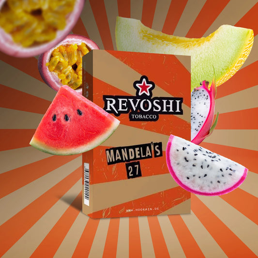 Revoshi Shisha Tobacco Mandela 27 – A Bold and Refreshing Mint Explosion