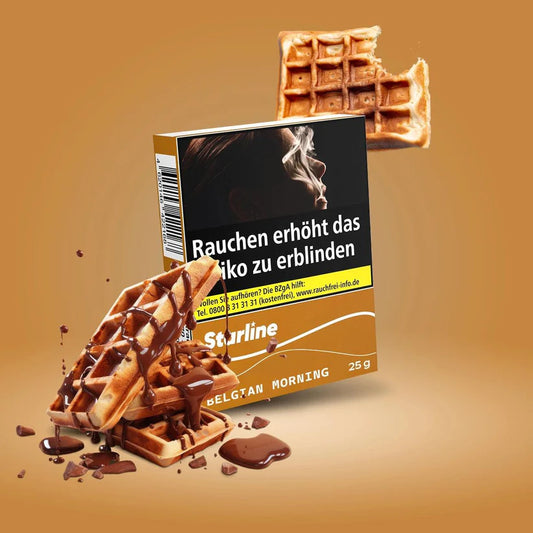 Starline Shisha Tobacco Belgium Waffles – A Sweet and Buttery Dessert Experience