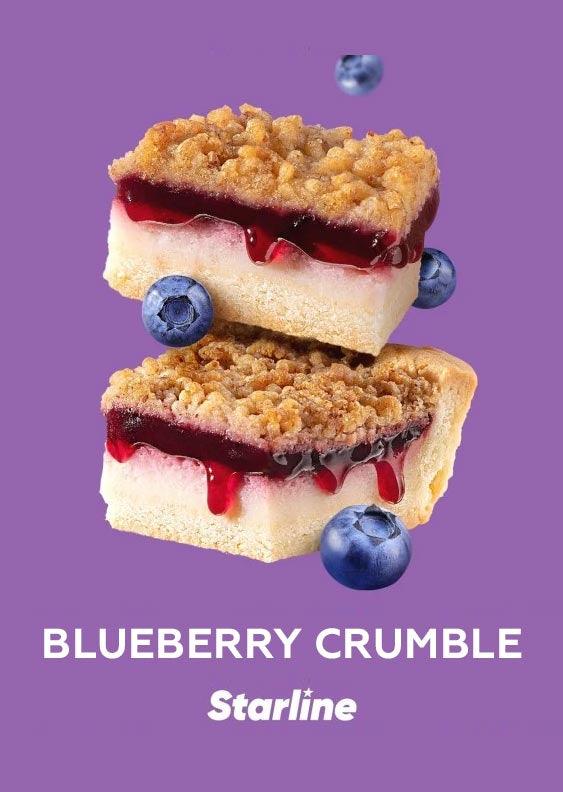 Starline Shisha Tobacco Blueberry Crumble – A Sweet and Buttery Dessert Blend